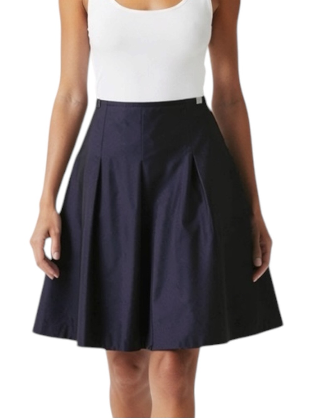 Talbots Sapphire Blue Pleated Skirt NWOT Size 6 Party Event Glam